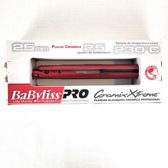BABYLISS PRO Ceramix Xtreme Professional 1" Flat Iron Hair Straightener - Picture 2 of 6